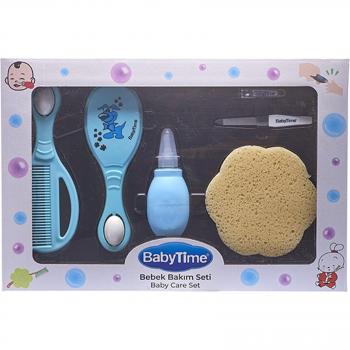 Set de cuidado del bebé BabyTime azul 6 piezas