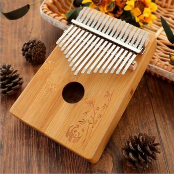 Kalimba de 17 teclas con buen sonido y guía de aprendizaje para principiantes
