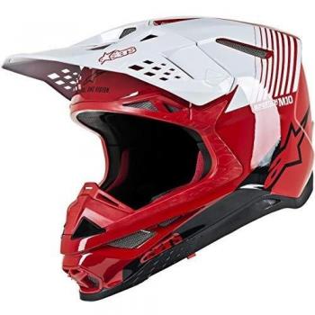 Alpinestars S-M10 Dyno Casco Mx 2019 Rojo-Blanco