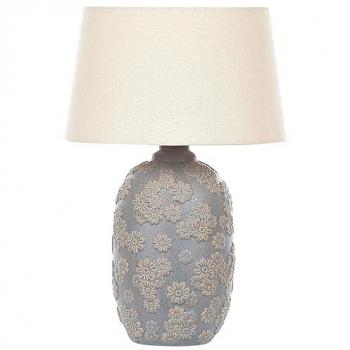 Lampe décorative céramique gris beige FERREY
