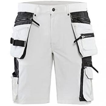 Pantaloncini Professionali 4D Stretch Bianco-Grigio 4XL (C64)