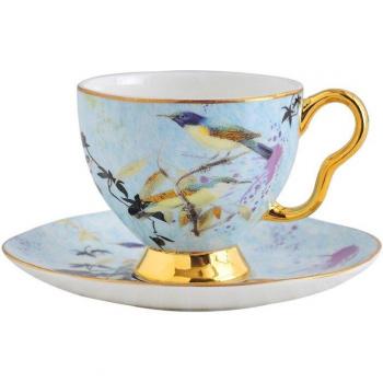 Wiederverwendbare Goldrand Tasse