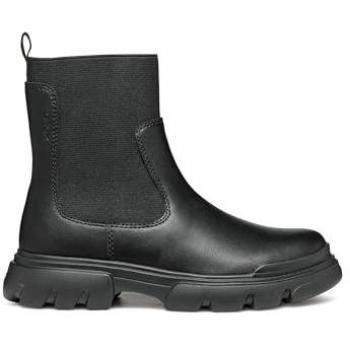 Geox Junette Black Leather Boots for Men UK 2.5