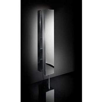 Cristina Ondyna Lineabeta Columna Espejo Estante de Cristal, Tamaño 25 cm