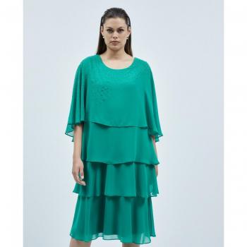 Vestido de capas corto Couchel