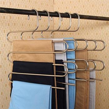 Space Saving Stainless Steel Pants Rack