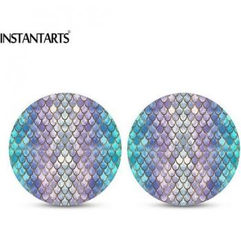 Colorful Mermaid Coaster Mat for Vehicles