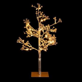 Feeric Lights & Xmas : Décor Lumineux Arbre Doré 50 cm, 48 LED