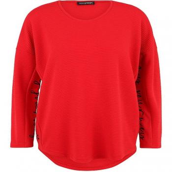 DORIS STREICH Roter Langarm-Sweater 48