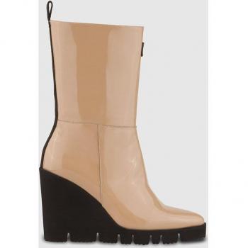 Botas de charol beige para mujer Lodi