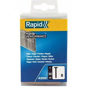 Pointes RAPID N°8 de 5000184 en acier galvanisé de 30mm de longueur