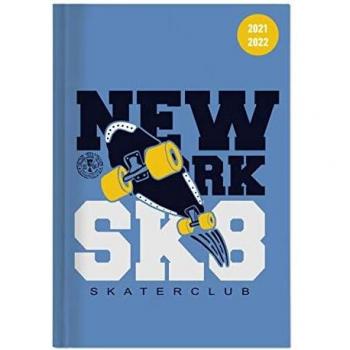 Diario agenda Collegetimer Alpha Edition 2021-2022, 12 mesi, giornaliero, Skate