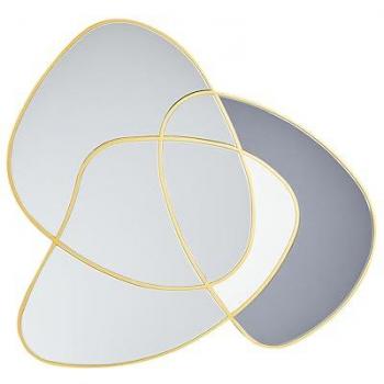 Espejo de Pared Dorado Forma Única