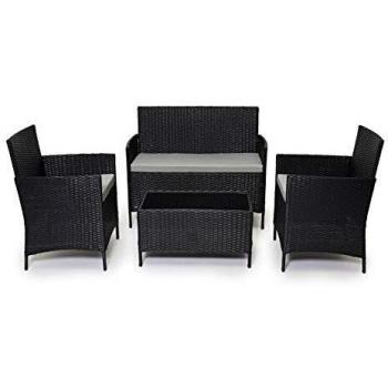 Evre Rattan Outdoor Furniture Set 4 Piece