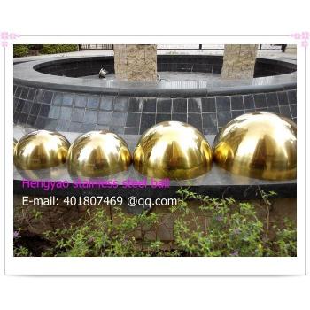 Hemisfera Hollow 250 mm – Oro + Ti, Acero 201