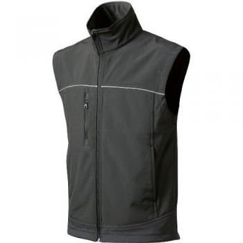 Chaleco Softshell negro para hombre talla M Elysee