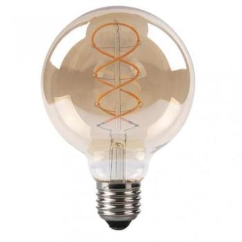 Ampoule Filament Tressée 13x9,5d 4W E27 Ambre