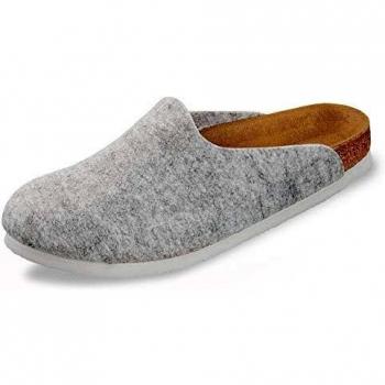 Birkenstock 38 Lichtgrijs Vilt-Wol Pantoffel voor Binnenhuisgebruik