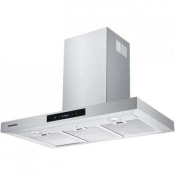 Rosières RTS9DCX/H Hotte Cheminée Plate Acier Inoxydable 90 cm 45 cm Évacuation Moteur Interne 602 m³/h A