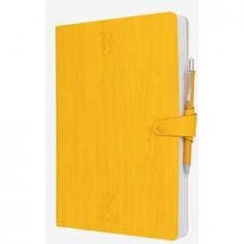 Agenda 15x21 Giallo, 16 Mesi, con Penna