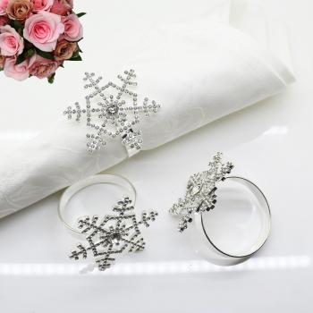 Strass Festifs – Kit de 6 anneaux pour serviettes de fête
