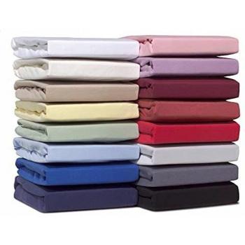 Jersey Cotton Lenzuola per Lettino Bambini (Bord 15 cm)