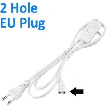 1.2M Verlichting Kabel met Aan/Uit Schakelaar voor T5/T8 LED Buis