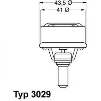 WAHLER 3029.89 Termostato de refrigerante del motor