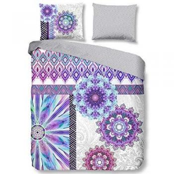 Biancheria da letto HIP 6101.03.02 in raso makò, 2 pezzi, grigio