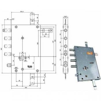 Cerradura de Alta Seguridad Sic.Quintupl.Cil.E70 Rsblq666/500Rf