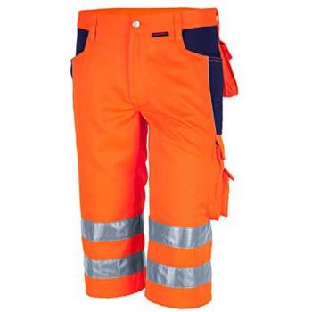 QUALITEX Shorts PRO WS für Damen und Herren in warnorange/marine