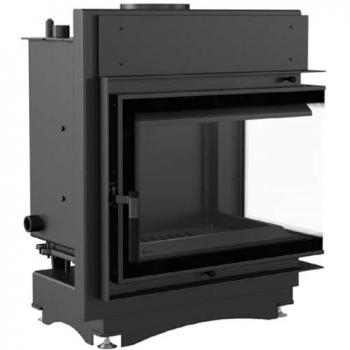 KRATKI Maja Deco Right Black Water Heating Fireplace 8 kW Ø 180