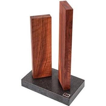 Ceppo da cucina KAI Stonehenge magnetico con 4 posate in noce