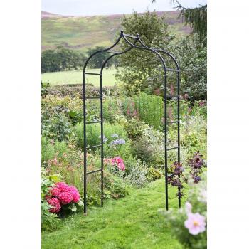 Black Baroque Metal Steel Garden Arch