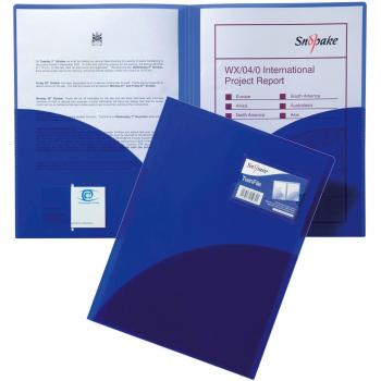 Snopake Twinfile A4 Electric Blue Pack of 5