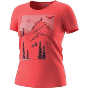 Dynafit Women's Artist Series Dri Short Sleeve T-shirt Hot Coral L
