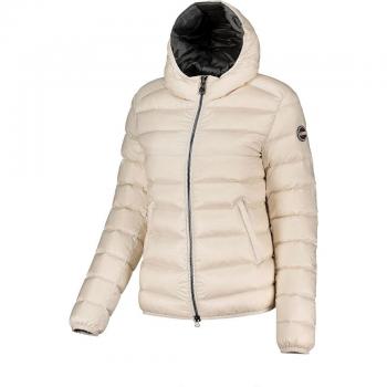 Colmar Women's 2XS White Down Jacket with Hood