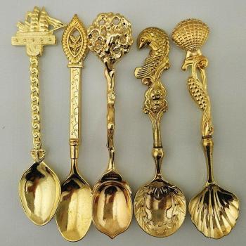 5PCS Retro Stainless Steel Spoon Set