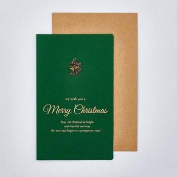 Retro Green Metal Holiday Postcards