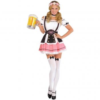 Floral Frilly Beer‑Maid Costume Dress