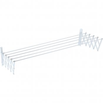 Sauvic 80 cm Multi‑Section Wall‑Mounted White Dryer Rack