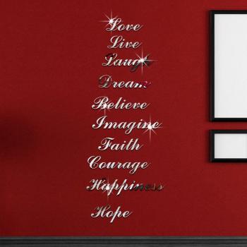 Pegatina de pared JM123 con diseño de amor