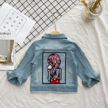 Winter Blue Sequin Girls' Jacket