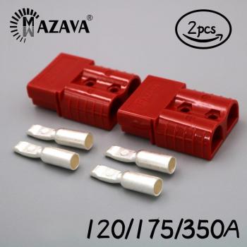 Connecteur d’alimentation solaire double pôle à couvercle rouge-cuivre – 350 A/175 V, 120 Ω, 50 Hz (set de 2 pièces)