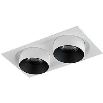 Downlight LED Doppio Orientabile Bianco 3000K