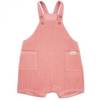 MAXIMO Baby-Latzshorts aus Musselinstoff, Windelöffnung, Unisex, Rot