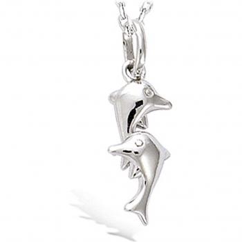 Silberdauphin‑Anhänger Les Trésors De Lily N4025 – 18x8 mm