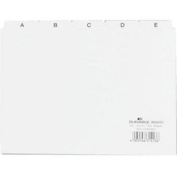 Registro A-Z in Plastica Bianco