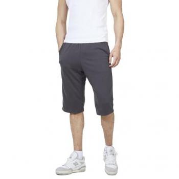 Brave Soul Men's Charcoal 3/4 Length Sweat Shorts