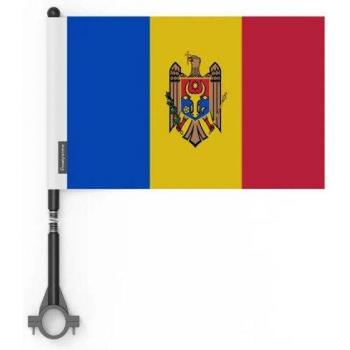 Moldovan Banner Collection – 10 Flag Pack, 14x21 cm Polyester, Two‑Way Printing